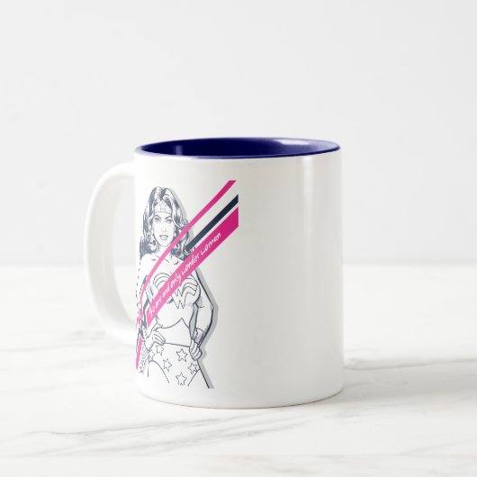 De enige en enige vrouwelijke redebeelden tweekleurige koffiemok (Voorkant links)