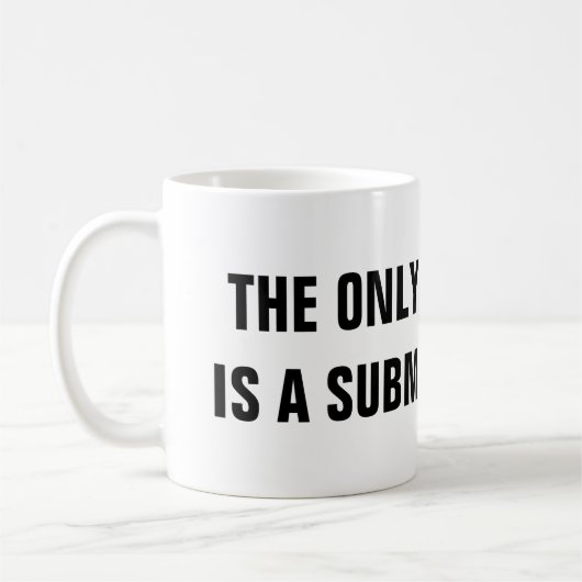 DE ENIGE GOEDE MAN IS EEN SUBMISSIE MANALE KOFFIEMOK (Links)