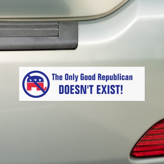 De enige goede republikein bumpersticker (Op auto)