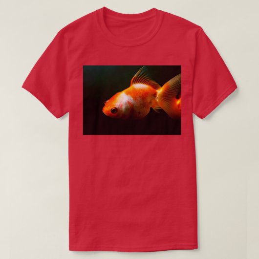 De enige Goldfish in het glazen aquarium T-shirt (Design voorkant)