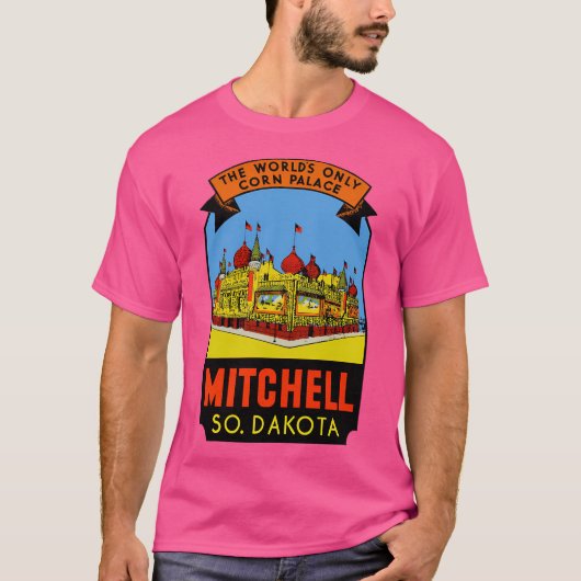 De enige graan uit de wereld Mitchell South Dakota T-shirt (Voorkant)