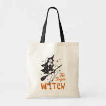 De Enige Heks Vintage Halloween Boodschappentas