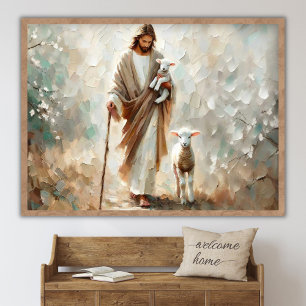 De enige herder, Christelijke kunst, Jezus de Herd Poster