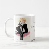 De enige keer dat een vrouw hulpeloos is... koffiemok (Links)