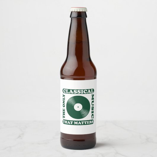 De enige klassieke muziek bier etiket (Voorkant)