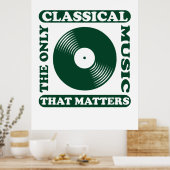 De enige klassieke muziek poster (Keuken)