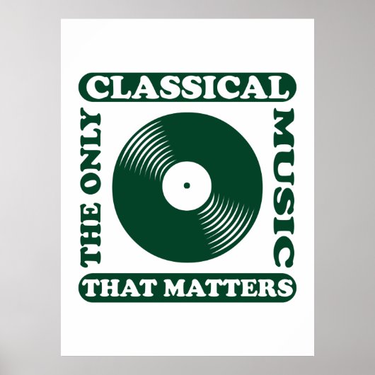 De enige klassieke muziek poster (Voorkant)