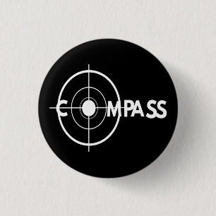 De enige kompas-knop die de meeste volgers prefere ronde button 3,2 cm