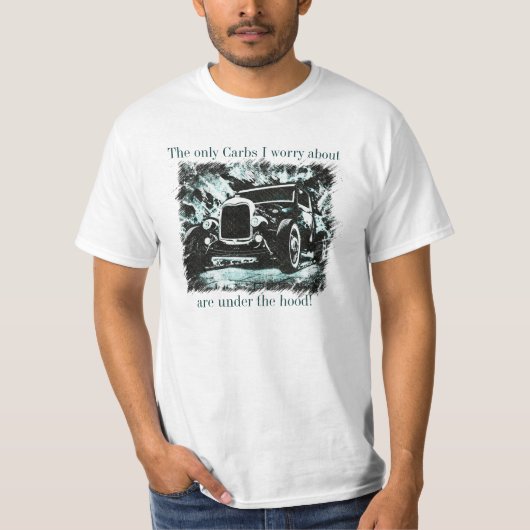 De enige koolhydraten waar ik me zorgen over maak t-shirt (Voorkant)