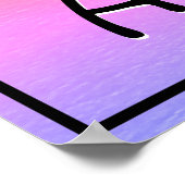 De enige limiet is de aangepaste tekst positieve o poster (Hoek)