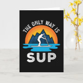 De enige manier is om Paddleboarding Gift op te zn Kaart (Gele Bloem)