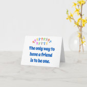 de enige manier om een vriendschappelijke prijsopg kaart (Gele Bloem)