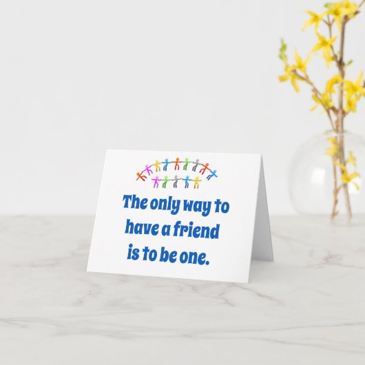 de enige manier om een vriendschappelijke prijsopg kaart (Gele Bloem)