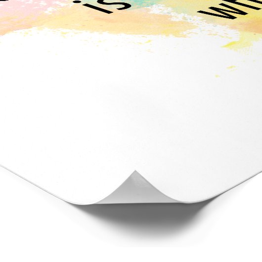 De enige manier om goed te werken Poster (Hoek)