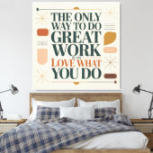 De Enige Manier Om Groot Werk Te Doen Canvas Afdruk (Insitu (Slaapkamer))