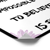 De enige manier om het onmogelijke te bereiken is poster (Hoek)