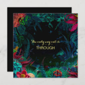 DE ENIGE MANIER OM UIT TE KOMEN IS DOOR Quote Card (Voorkant / Achterkant)