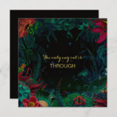 DE ENIGE MANIER OM UIT TE KOMEN IS DOOR Quote Card (Voorkant / Achterkant)