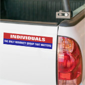 De enige minderheidsgroep die van belang is bumpersticker (Op Truck)