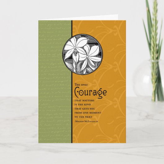 De enige Moed die van belang is Kaart (Voorkant)