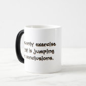 De enige oefening snarky koffie mokken (Voorkant links)