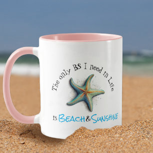 De enige onzin die ik nodig heb is Strand en Zonne Mok