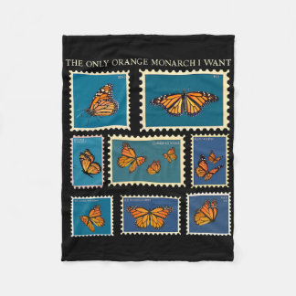 De enige oranje monarch die ik wil vlinder postzeg fleece deken