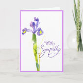 De enige Paarse Kaart van de Sympathie van de Iris (Voorkant)