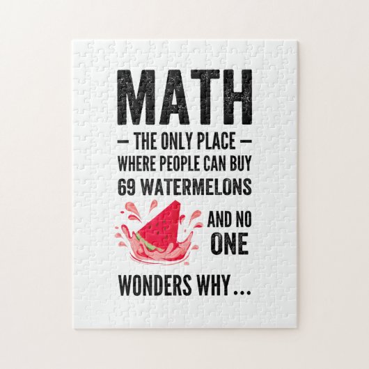 De enige plaats waar mensen watermeloenen kopen legpuzzel (Verticaal)