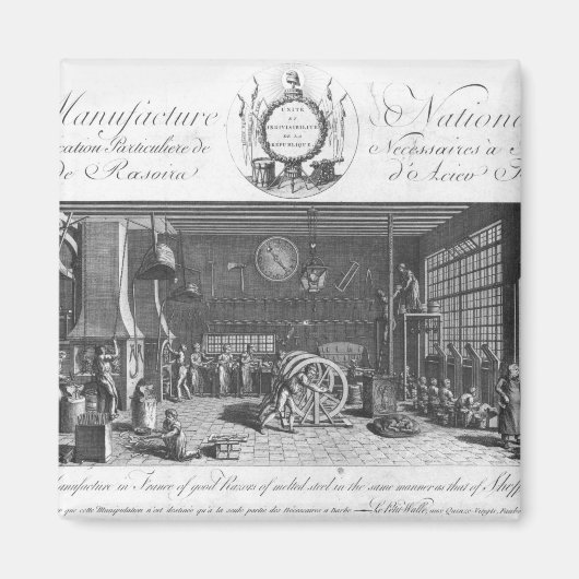 De enige productie in Frankrijk van goede scheerap Magneet (Voorkant)