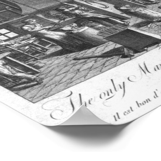 De enige productie in Frankrijk van goede scheerap Poster (Hoek)