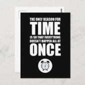 De enige reden voor de tijd briefkaart (Voorkant / Achterkant)