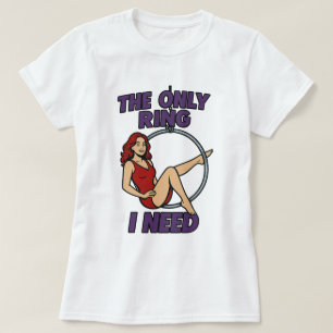 De enige ring die ik nodig heb is luchtlyra t-shirt