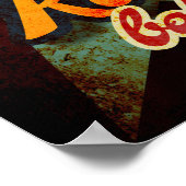 De enige rock and roll Baby typografie muziek Poster (Hoek)