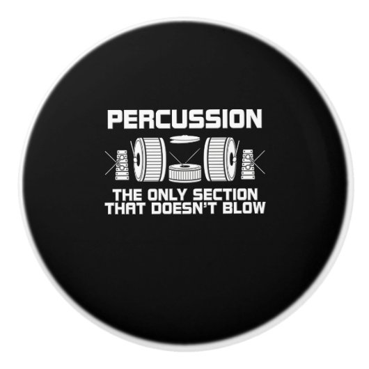 De enige sectie die geen band blaast keramische knop (Voorkant)