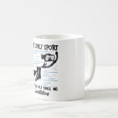 De enige sport zonder half keer - de zwemmer koffiemok (Voorkant rechts)