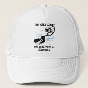 De enige sport zonder half keer - de zwemmer trucker pet
