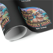 De enige squat die ik doe is Diddly Squat Capybara Cadeaupapier (Rol Hoek)