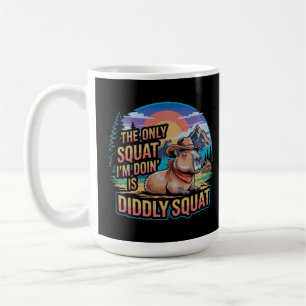 De enige squat die ik doe is Diddly Squat Capybara Koffiemok