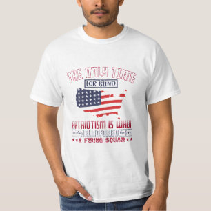 De enige tijd voor blinde patriottisme t-shirt