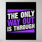 De enige uitweg is via eindverslaving poster (Voorkant)