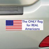 De enige vlag bumpersticker (Op auto)