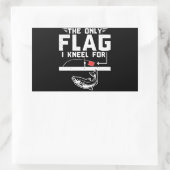 De enige vlag die ik ken rechthoekige sticker (Tas)