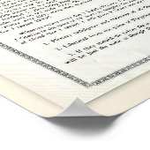 De enige ware brief van Jezus Christus Poster (Hoek)