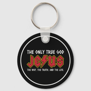 De enige ware God is Jezus Christus Sleutelhanger