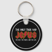 De enige ware God is Jezus Christus Sleutelhanger (Achterkant)