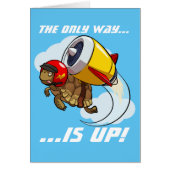 De enige weg is omhoog! Dareduivel Tortoise Cartoo (Voorkant)