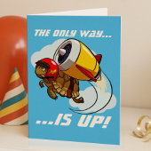 De enige weg is omhoog! Dareduivel Tortoise Cartoo