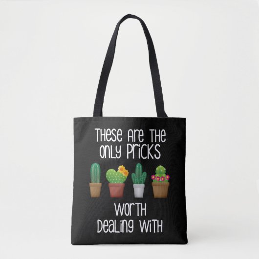 De enige wrijving die de schamele cactus aangaat tote bag (Voorkant)