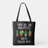 De enige wrijving die de schamele cactus aangaat tote bag (Achterkant)